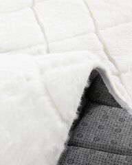 English Home Soft Touch Rabbit Pelüş Halı Bej Beyaz - 120 CM