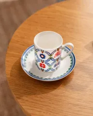 Elita 2'li Kahve Fincan Takımı - Renkli - 90 ml 1 adet