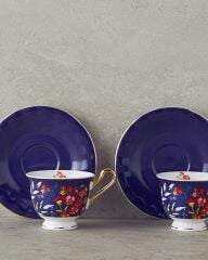 Miranda New Bone China 4 Parça 2 Kişilik Kahve Fincan Takımı Lacivert