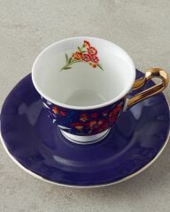 Miranda New Bone China 4 Parça 2 Kişilik Kahve Fincan Takımı Lacivert