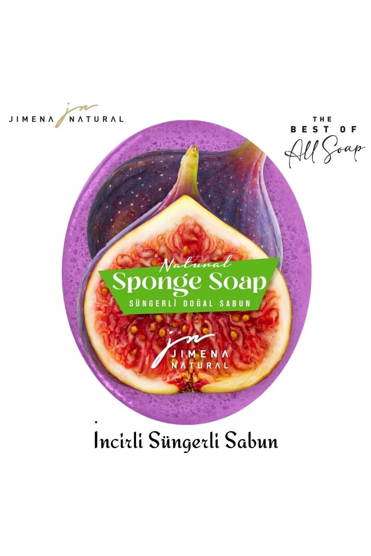 Jimena Natural İncir Doğal Süngerli Sabun 125 G İncir