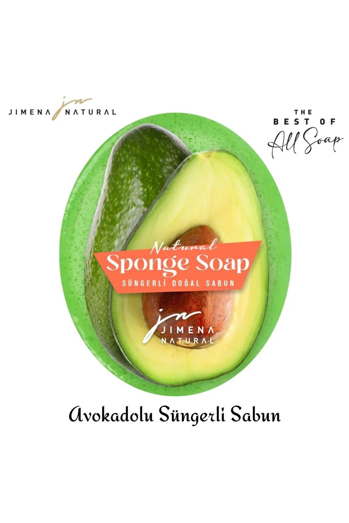 Jimena Natural İncir Doğal Süngerli Sabun 125 G Avokado